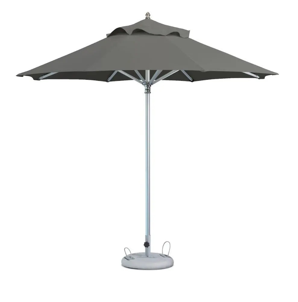 10' Charcoal Polyester Round Market Patio Umbrella - NOBLE HOME INTERIORS