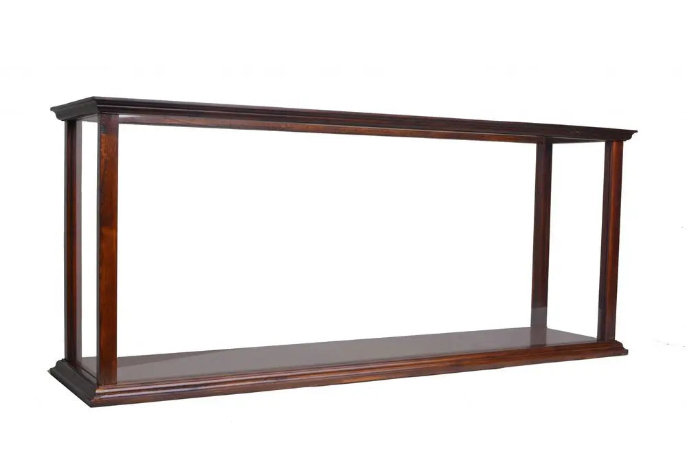 10" Dark Brown And Clear Glass Standard Display Stand - NOVA HOME FURNITURE