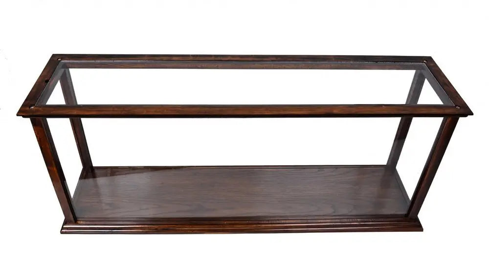 10" Dark Brown And Clear Glass Standard Display Stand - NOVA HOME FURNITURE