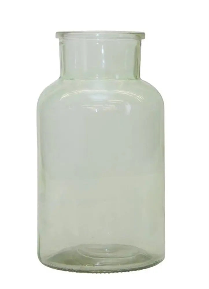 10" Green Round Glass Table Vase - NOBLE HOME INTERIORS