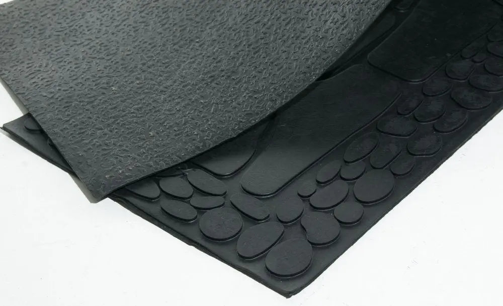 10" X 33" Black Rubber Outdoor Door Mat - NOBLE HOME INTERIORS