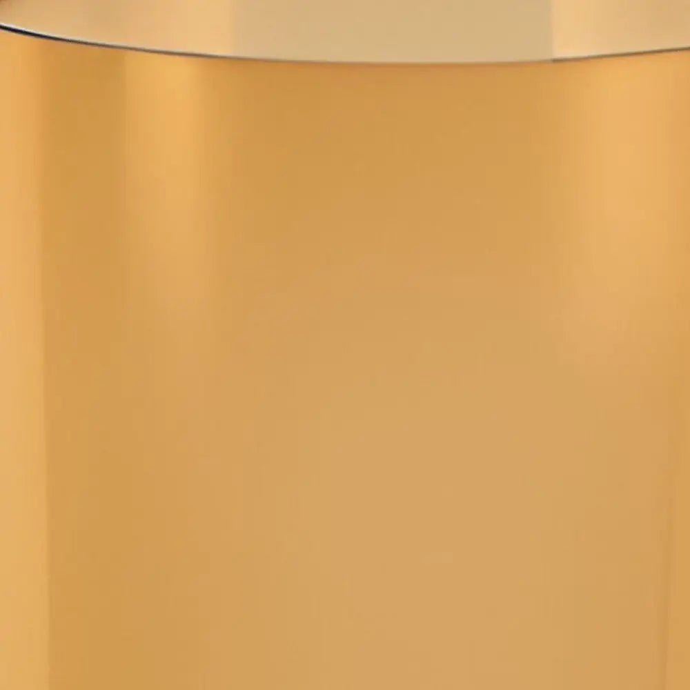 11" Amber And Clear Cylinder Lead Free Crystal Table Vase - NOBLE HOME INTERIORS