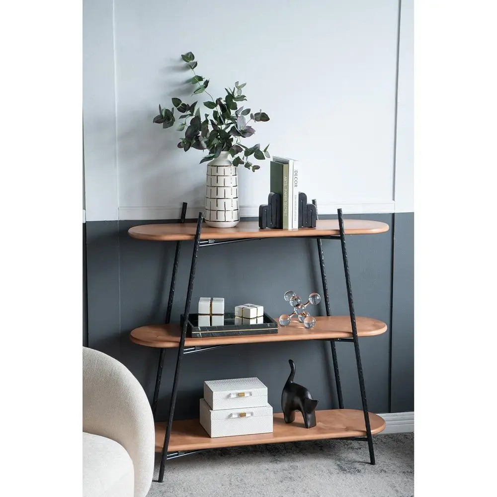 12" Ivory And Gold Geometric Cylindrical Ceramic Table Vase - NOBLE HOME INTERIORS