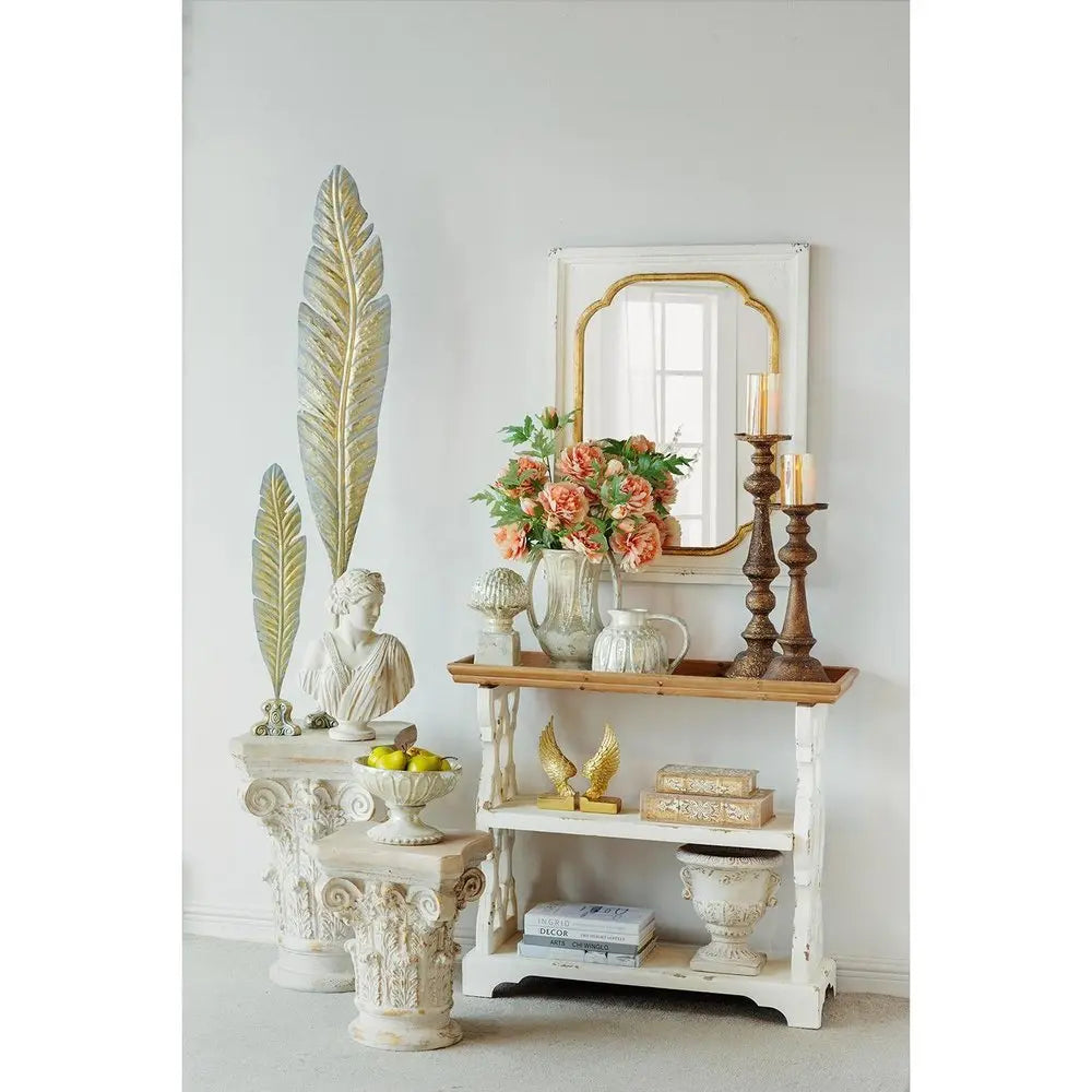 12" Sage And Ivory Amphora Ceramic Table Vase - NOBLE HOME INTERIORS