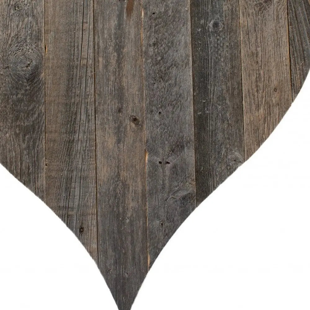 12" Weathered Gray Reclaimed Wood Heart Wall Decor - NOBLE HOME INTERIORS