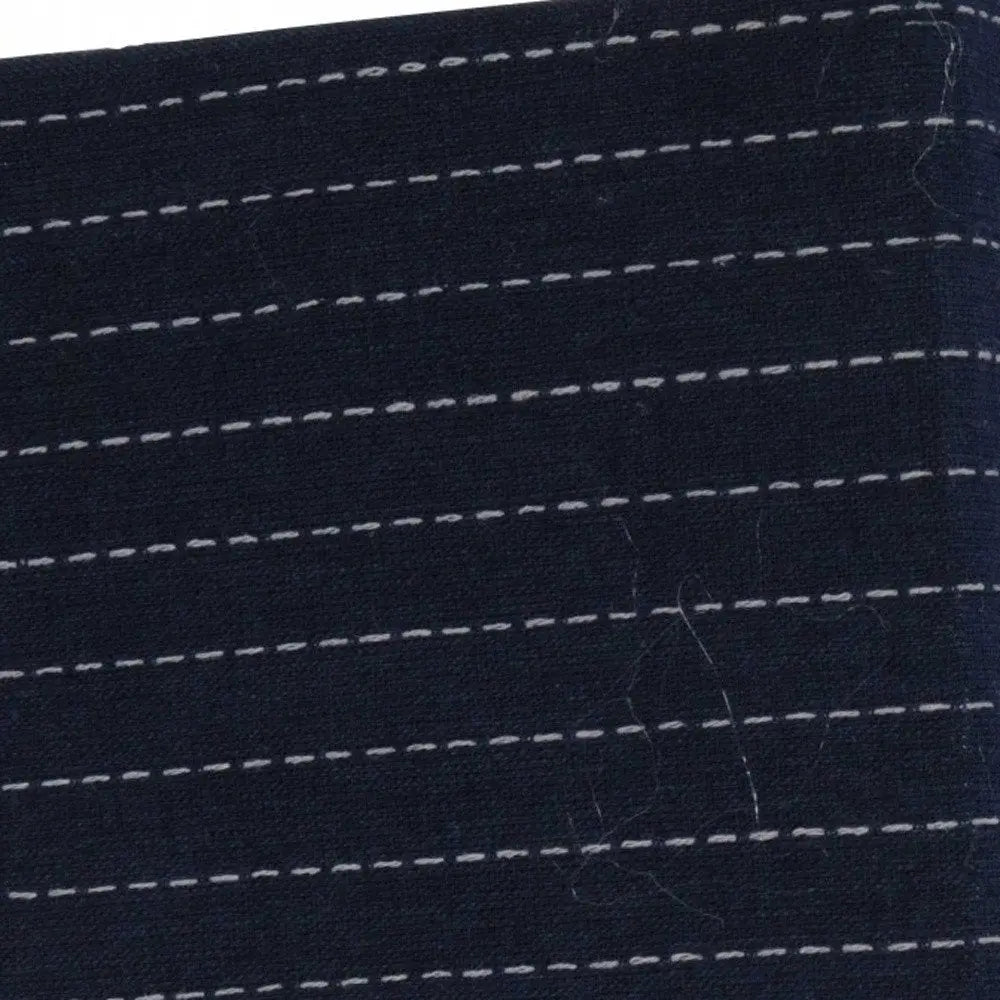 12" X 12.5" X 9.5" White Blue Foldable Fabric Basket Set Of 3 - NOBLE HOME INTERIORS