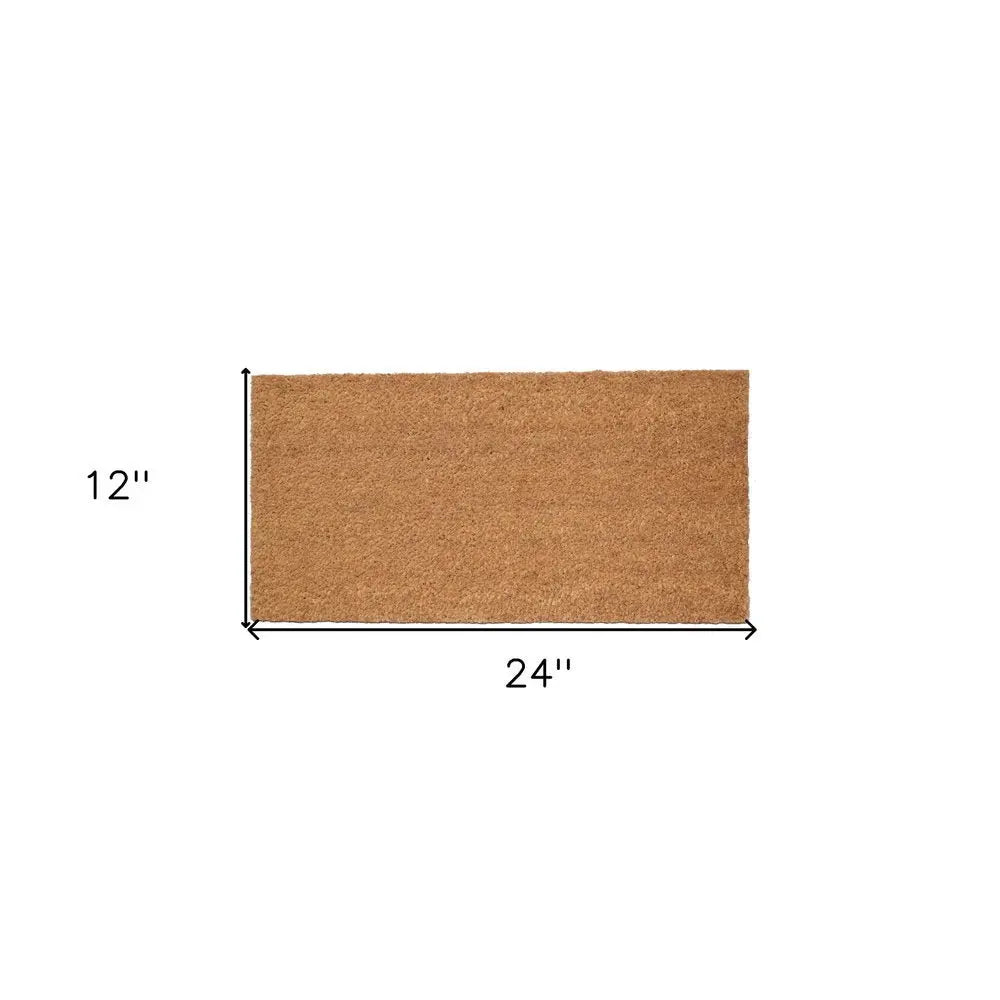 12" X 24" Natural Coir Outdoor Door Mat - NOBLE HOME INTERIORS