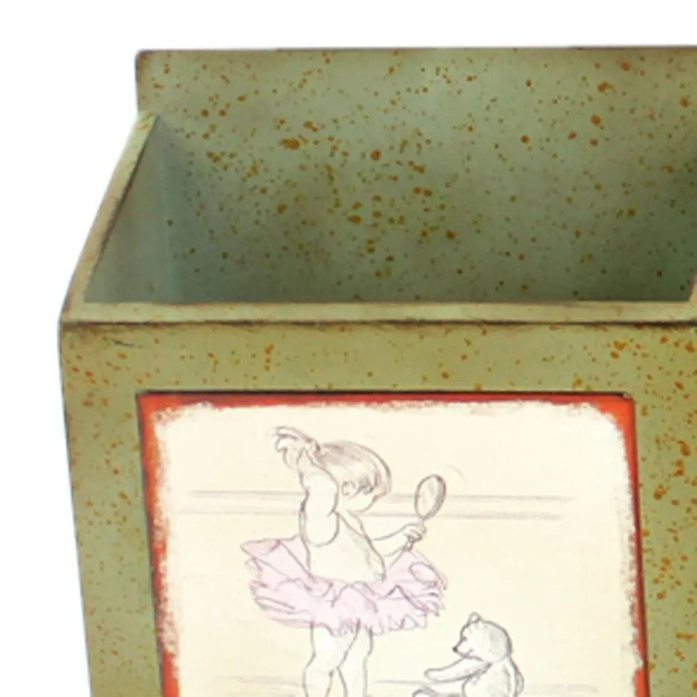 12" X 36" Green Wood Wall Decor - NOBLE HOME INTERIORS