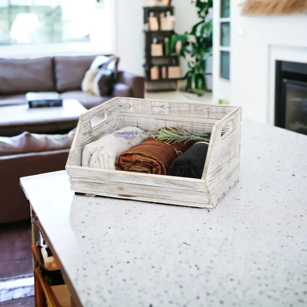 13" Gray Solid Wood Desk Organizer HomeRoots