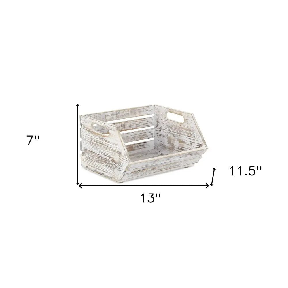 13" Gray Solid Wood Desk Organizer HomeRoots