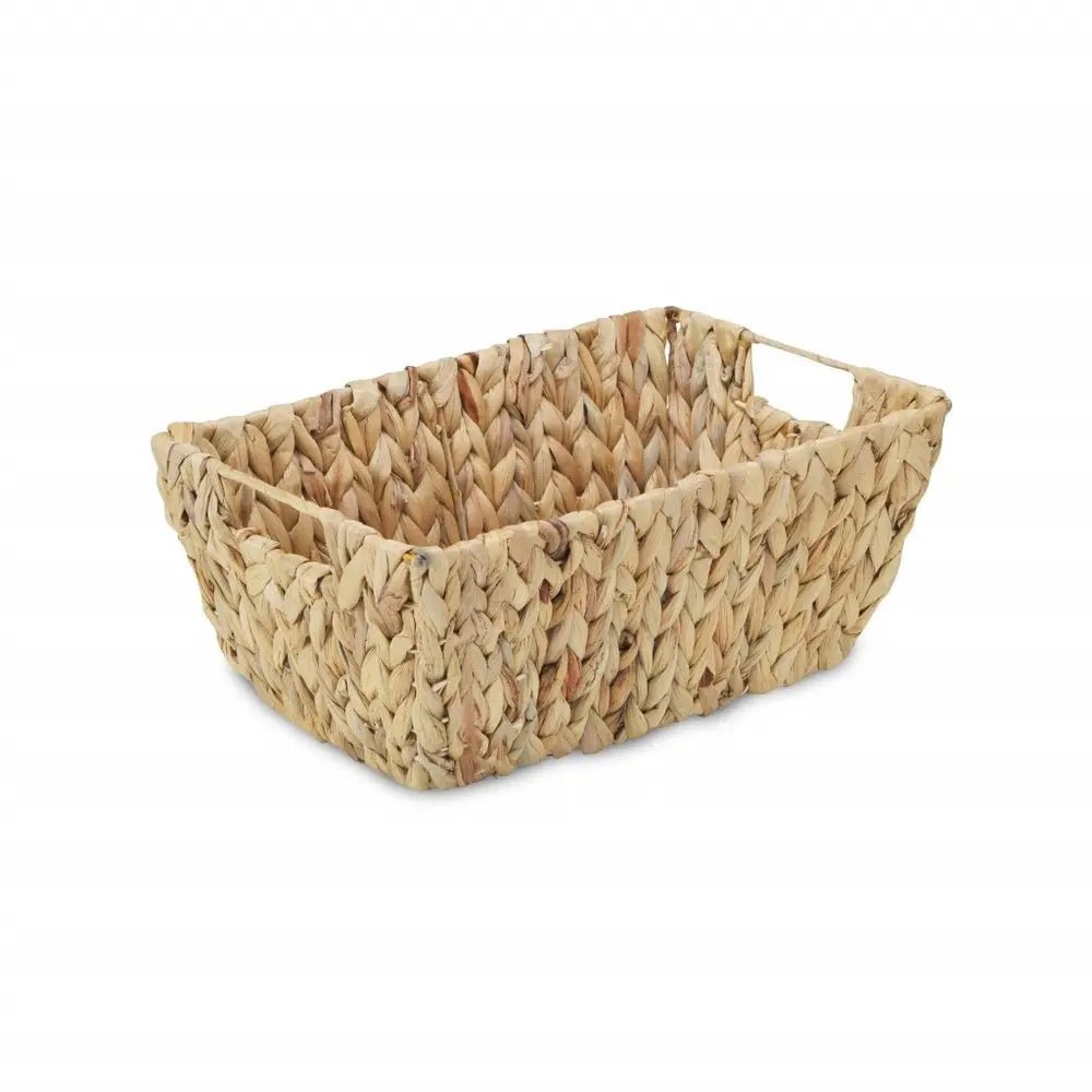 14" Brown Water Hyacinth Basket HomeRoots