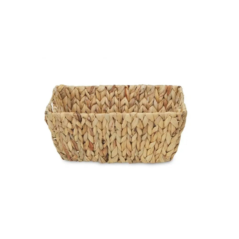 14" Brown Water Hyacinth Basket HomeRoots