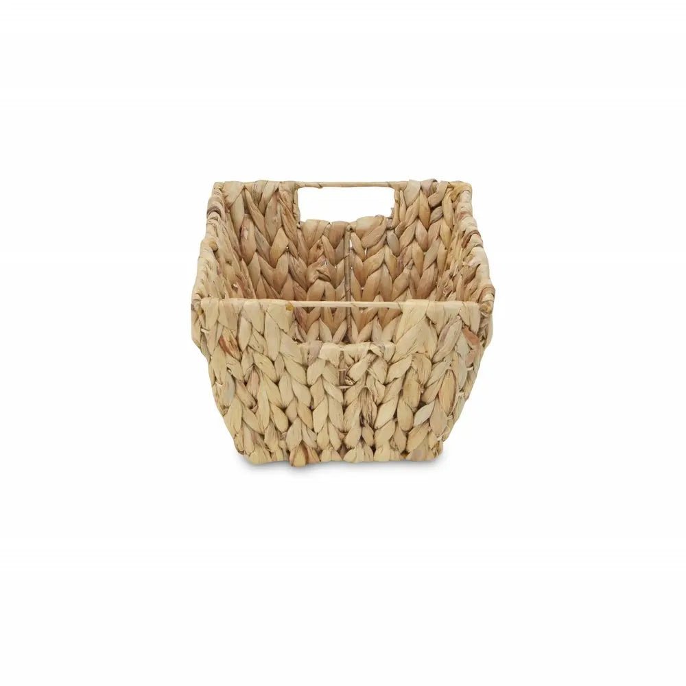14" Brown Water Hyacinth Basket HomeRoots