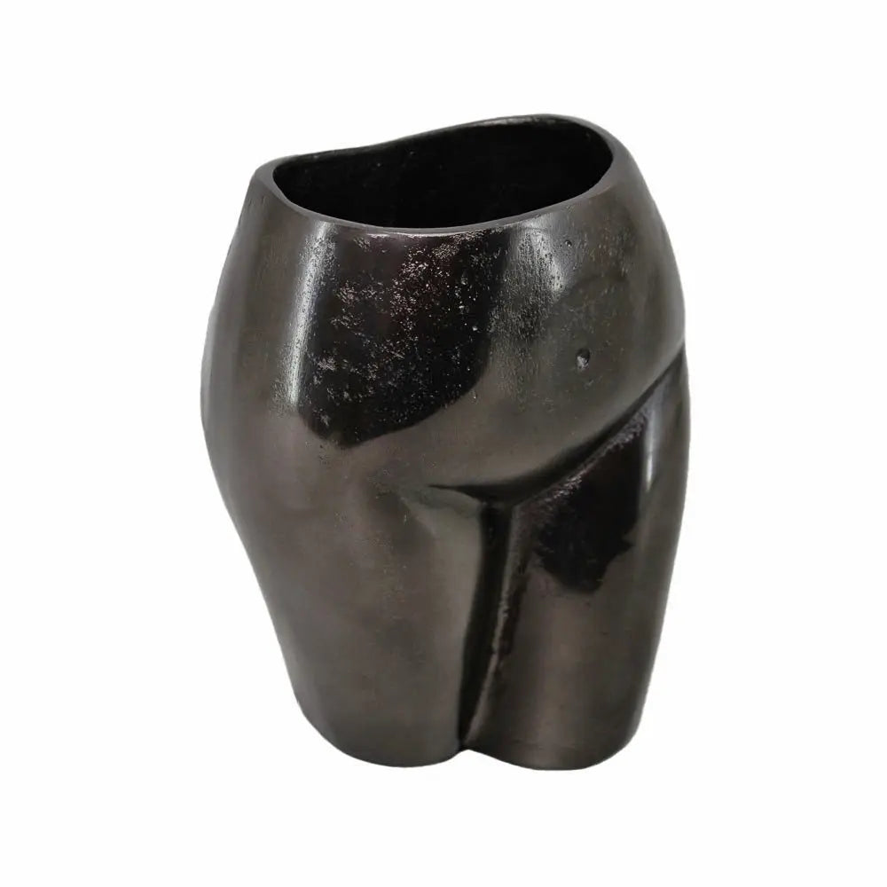 14" Gold Cast Aluminum Female Form Table Vase - NOBLE HOME INTERIORS