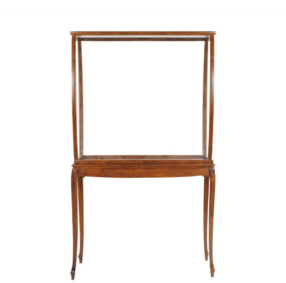 15" Brown And Clear Glass Standard Display Stand - NOVA HOME FURNITURE