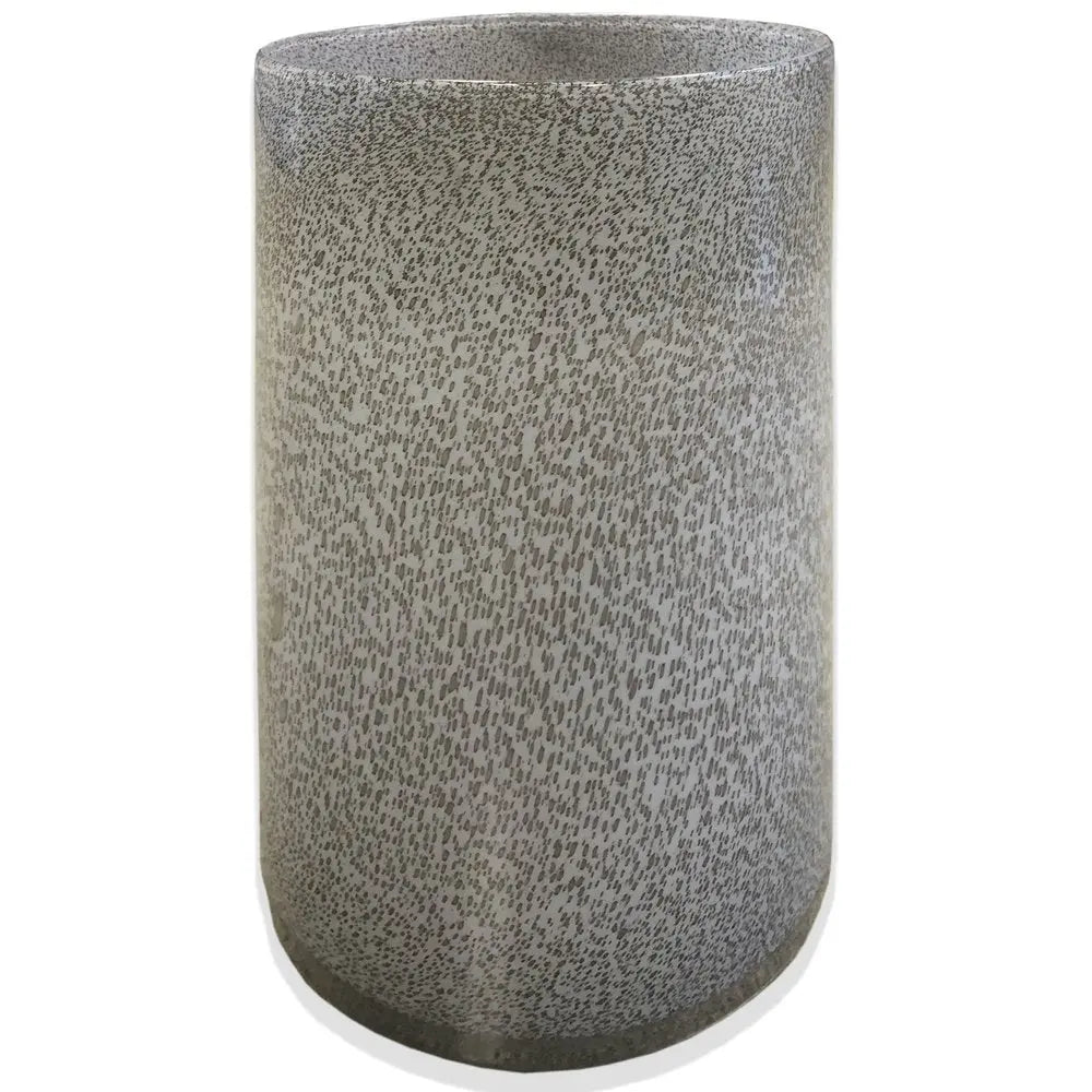 15" Lavender Handblown Speckle Glass Table Vase - NOBLE HOME INTERIORS