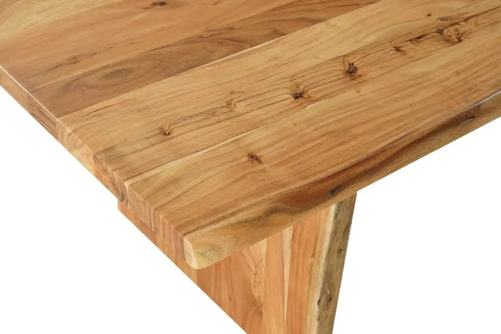 15 Piece Brown Solid Wood Dining Set with 14 - NOVA HOME FURNITURE