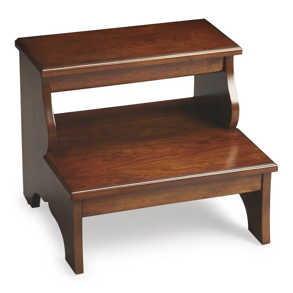 15"Chestnut Burl Step Stool - NOVA HOME FURNITURE