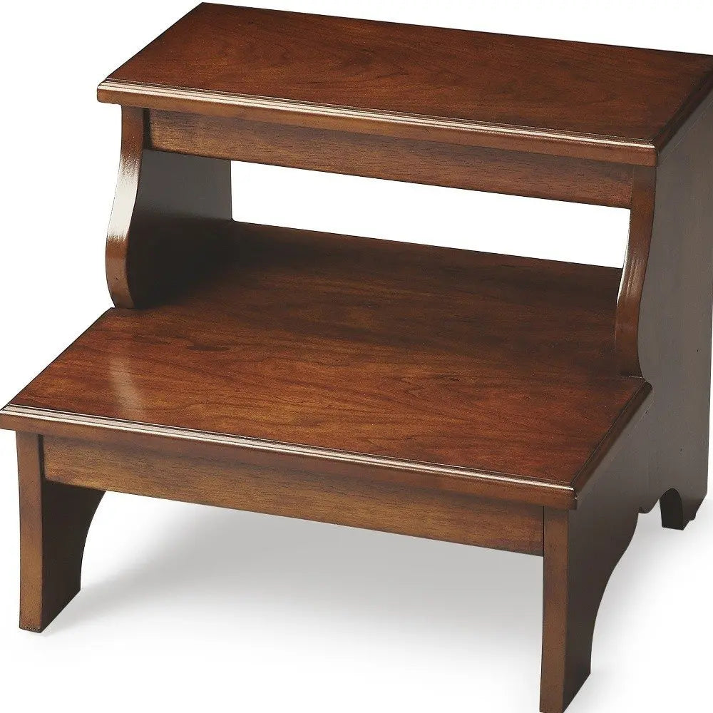 15"Chestnut Burl Step Stool - NOVA HOME FURNITURE