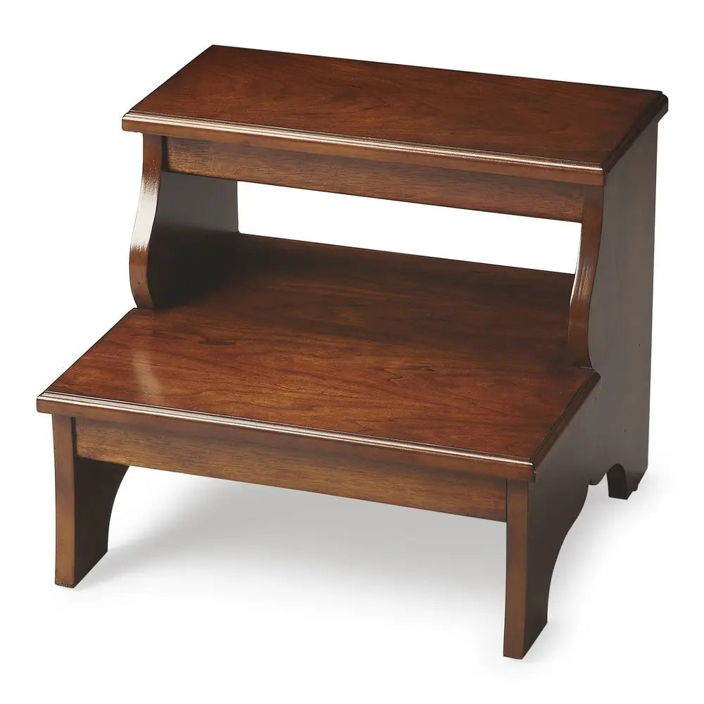 15"Chestnut Burl Step Stool - NOVA HOME FURNITURE
