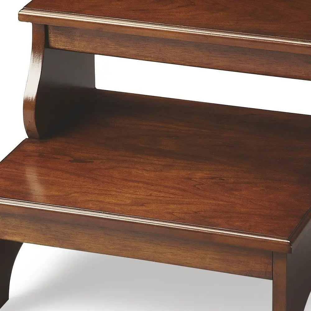 15"Chestnut Burl Step Stool - NOVA HOME FURNITURE