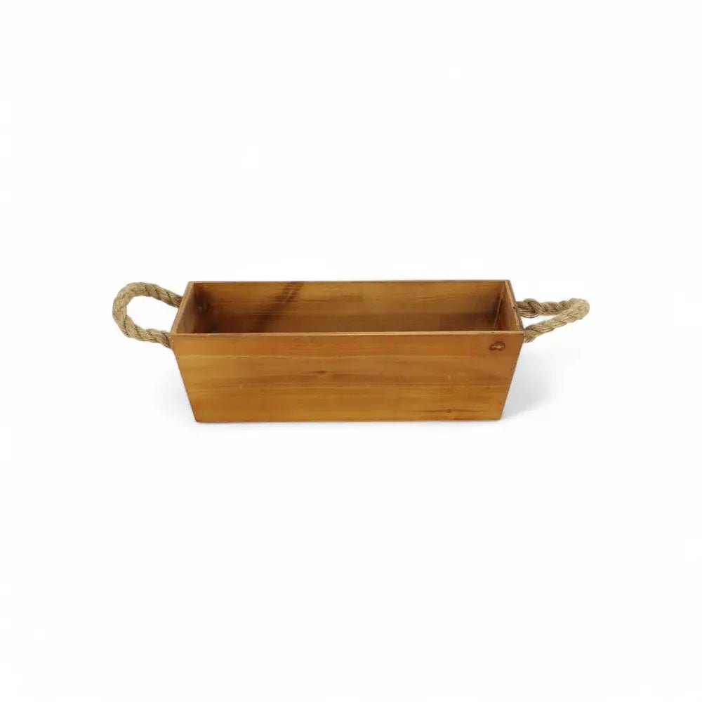 16" Brown Solid Wood And Metal Crate HomeRoots