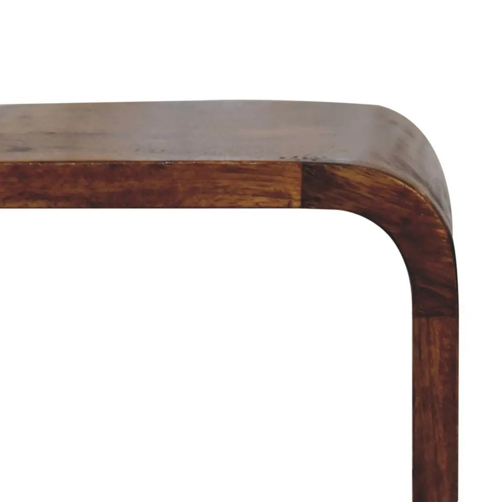 16" Chestnut Solid Wood Square Nightstand - NOBLE HOME INTERIORS