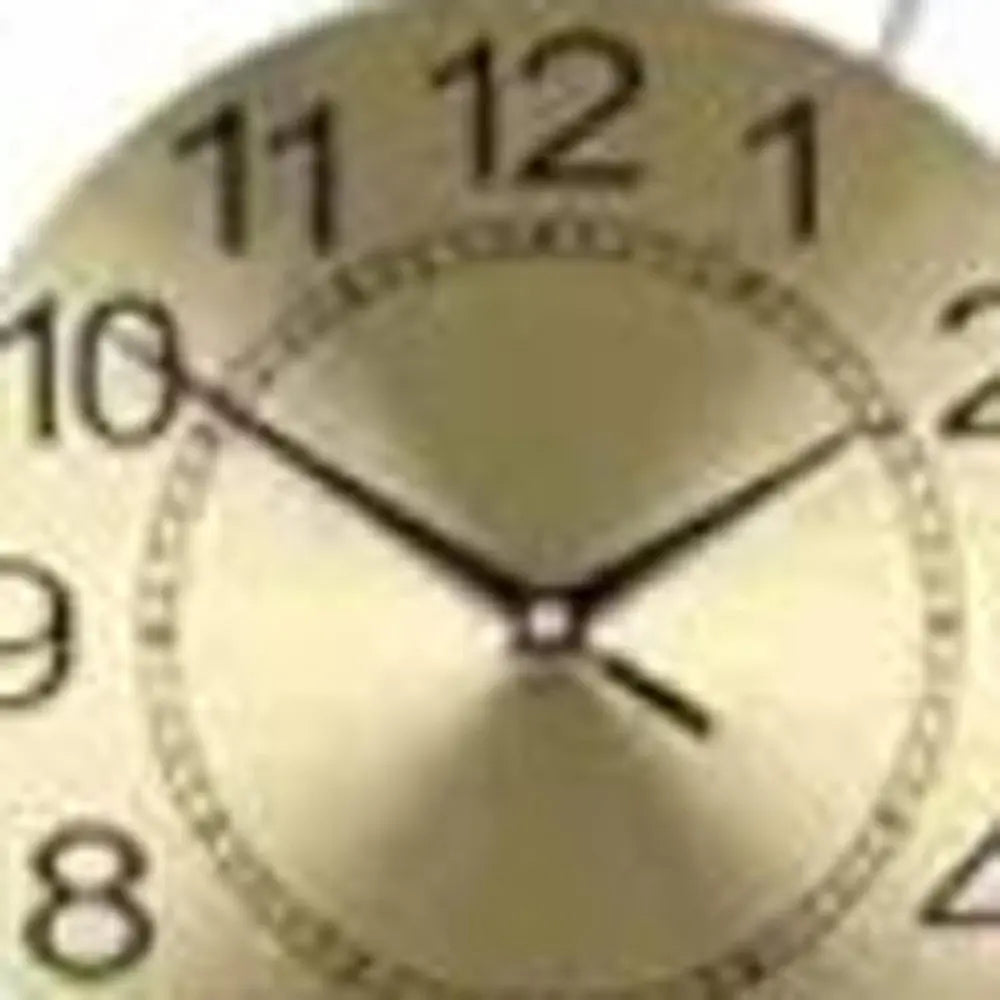 17" Gold Silver And Black Metal Silent Analog Novelty Wall Clock - NOBLE HOME INTERIORS