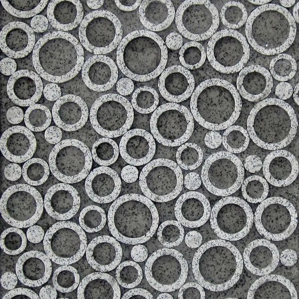 17" X 17" X 2" Brown Sandstone Square Bubble Design - Wall Decor - NOBLE HOME INTERIORS