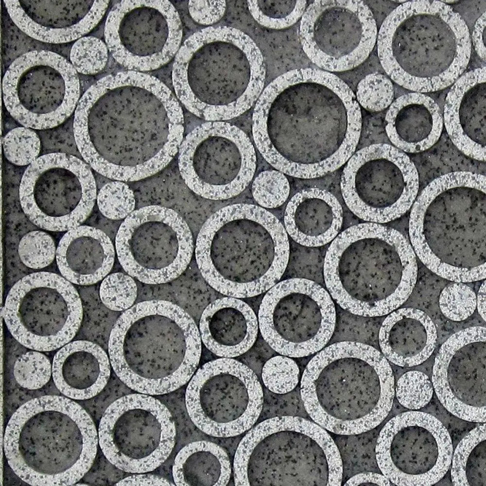 17" X 17" X 2" Brown Sandstone Square Bubble Design - Wall Decor - NOBLE HOME INTERIORS