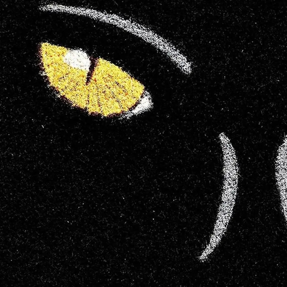 17" X 29" Black And White Halloween Halloween Outdoor Coir Door Mat - NOVA HOME FURNITURE