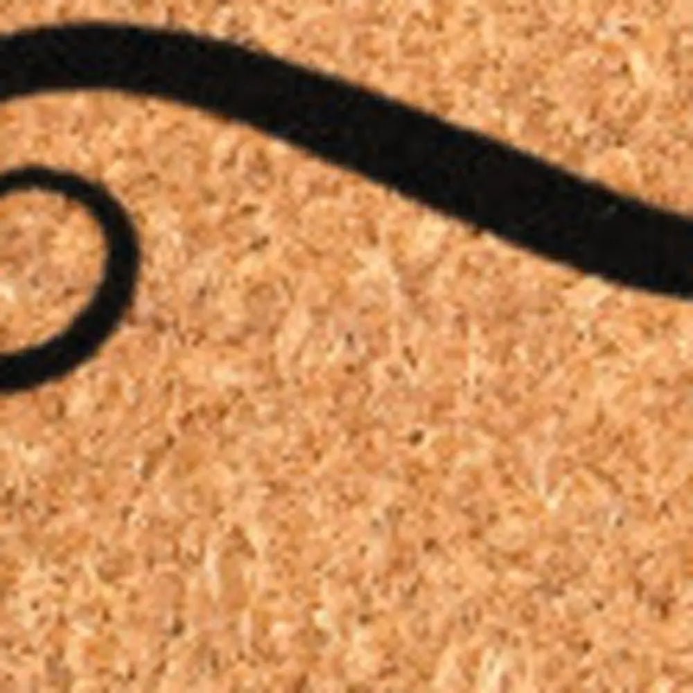 17" X 29" Brown And Black Christmas Merry Christmas Outdoor Coir Door Mat HomeRoots