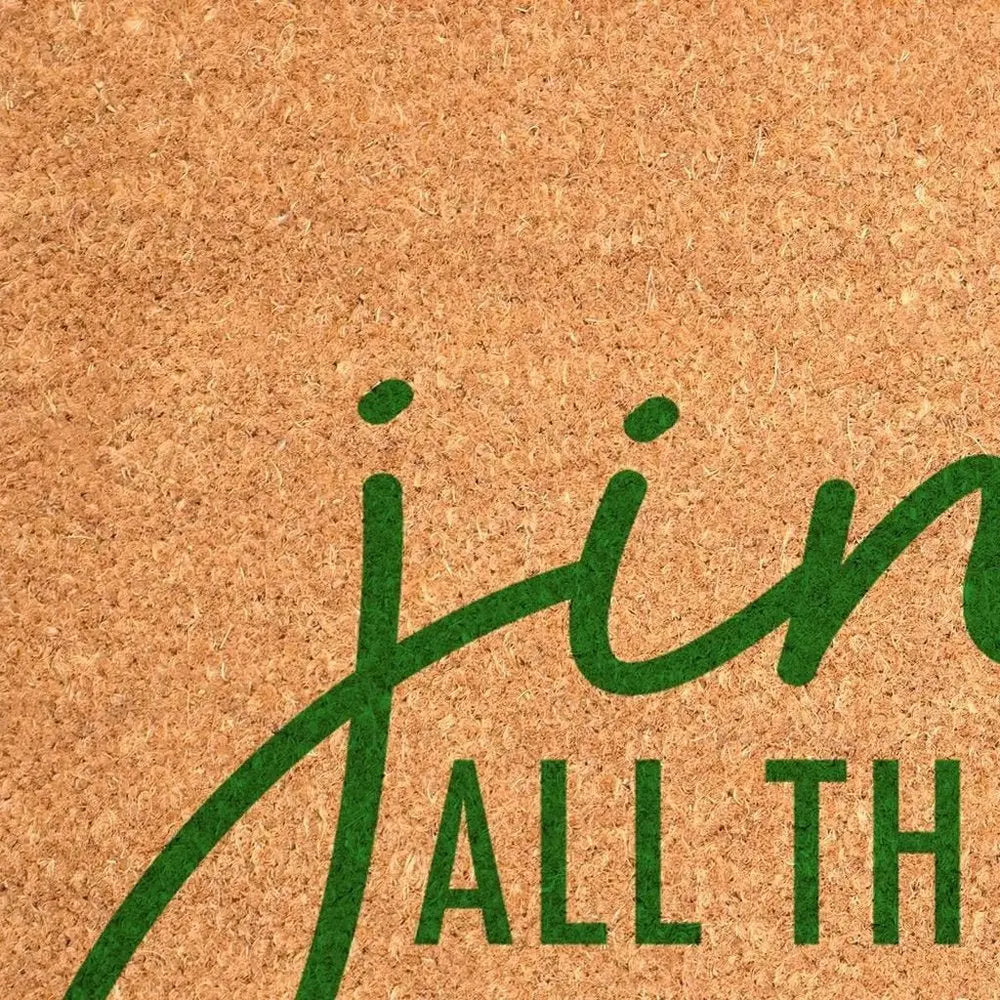 17" X 29" Brown And Black Christmas Outdoor Coir Door Mat - NOVA HOME FURNITURE