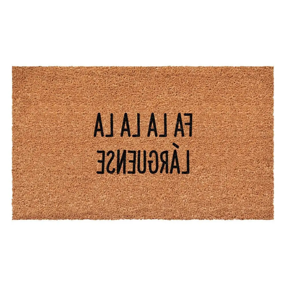 17" X 29" Brown And Black Christmas Outdoor Coir Door Mat - NOVA HOME FURNITURE