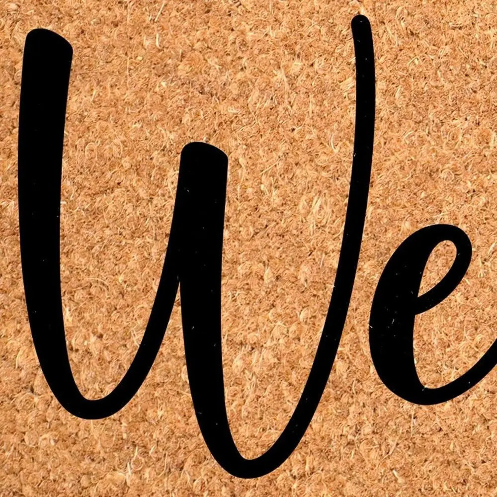 17" X 29" Brown And Black Christmas Outdoor Coir Door Mat - NOVA HOME FURNITURE