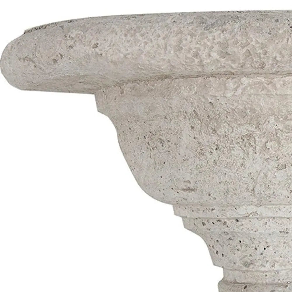 17" X 7" White Cement Novelty Hanging Tapestry - NOBLE HOME INTERIORS