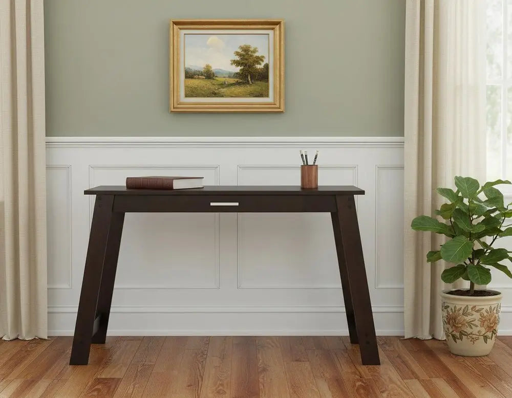18" Brown Computer Desk - NOBLE HOME INTERIORS