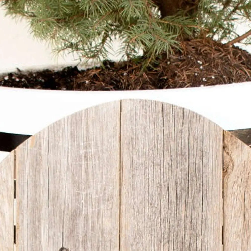 18" Rustic Farmhouse Gray Wooden Large Egg - NOBLE HOME INTERIORS