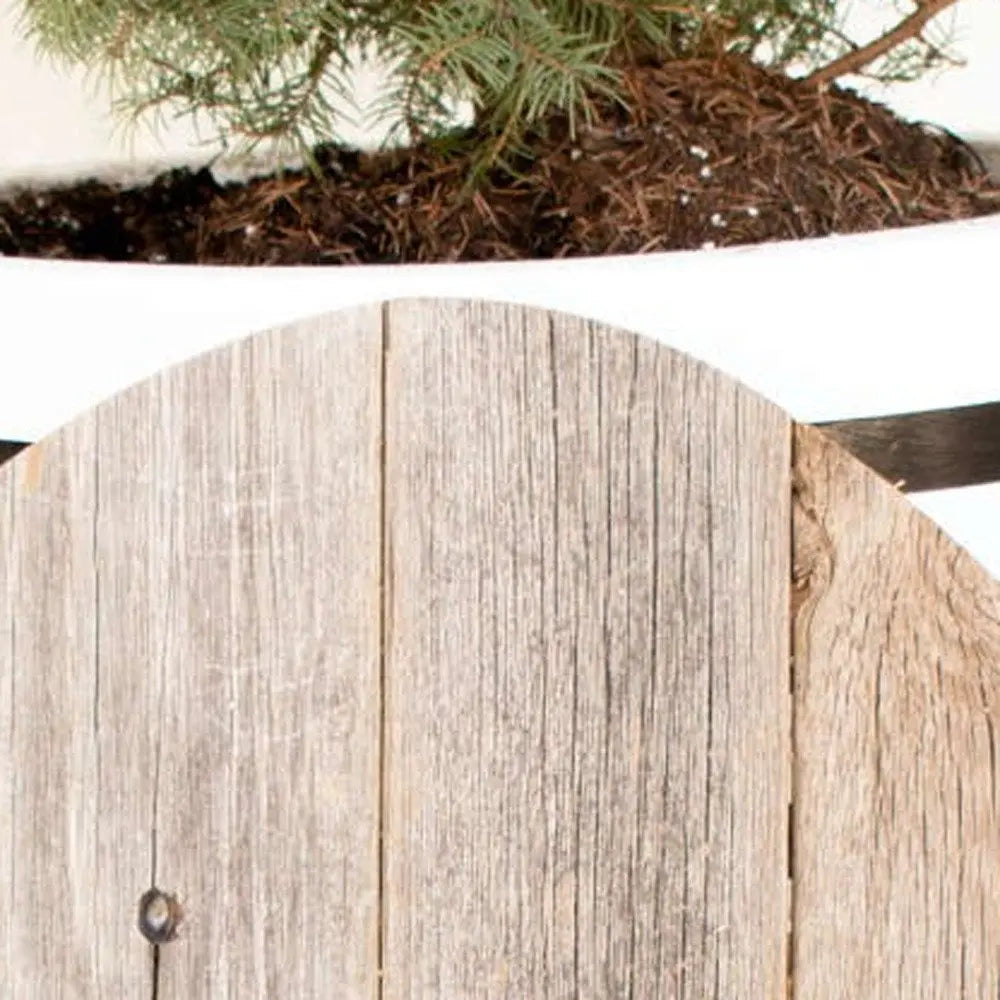 18" Rustic Farmhouse Gray Wooden Large Egg - NOBLE HOME INTERIORS