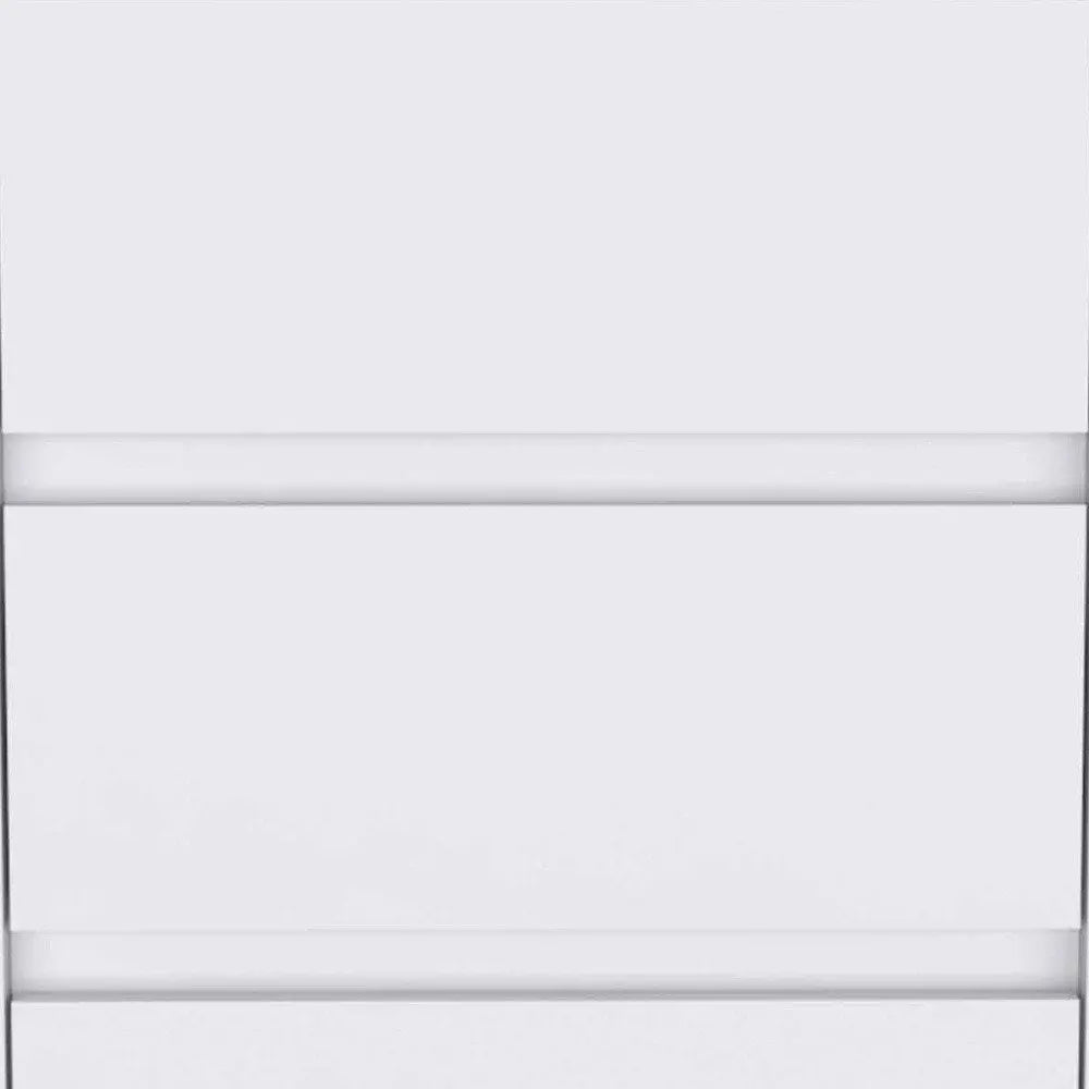 18" White Wood Accent Cabinet With Three Drawers HomeRoots