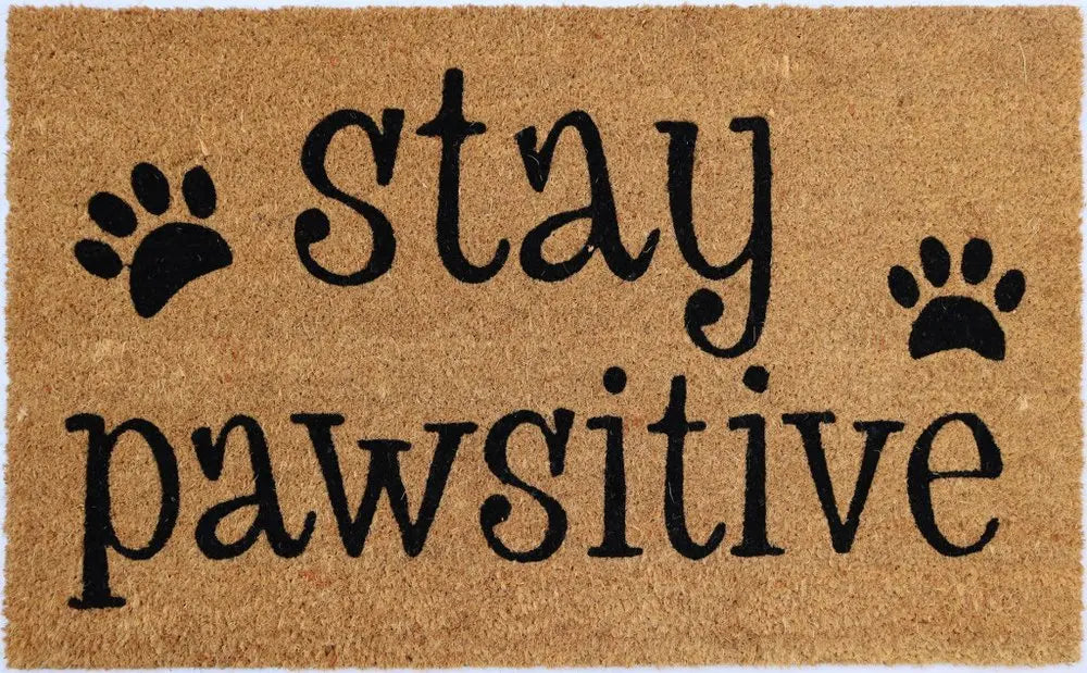 18" X 30" Beige and Black Coir Outdoor Door Mat - NOBLE HOME INTERIORS