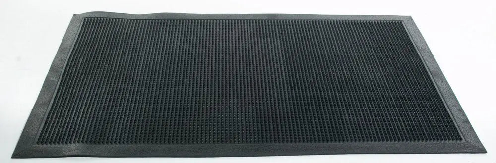 18" X 30" Black Rubber Outdoor Door Mat - NOBLE HOME INTERIORS