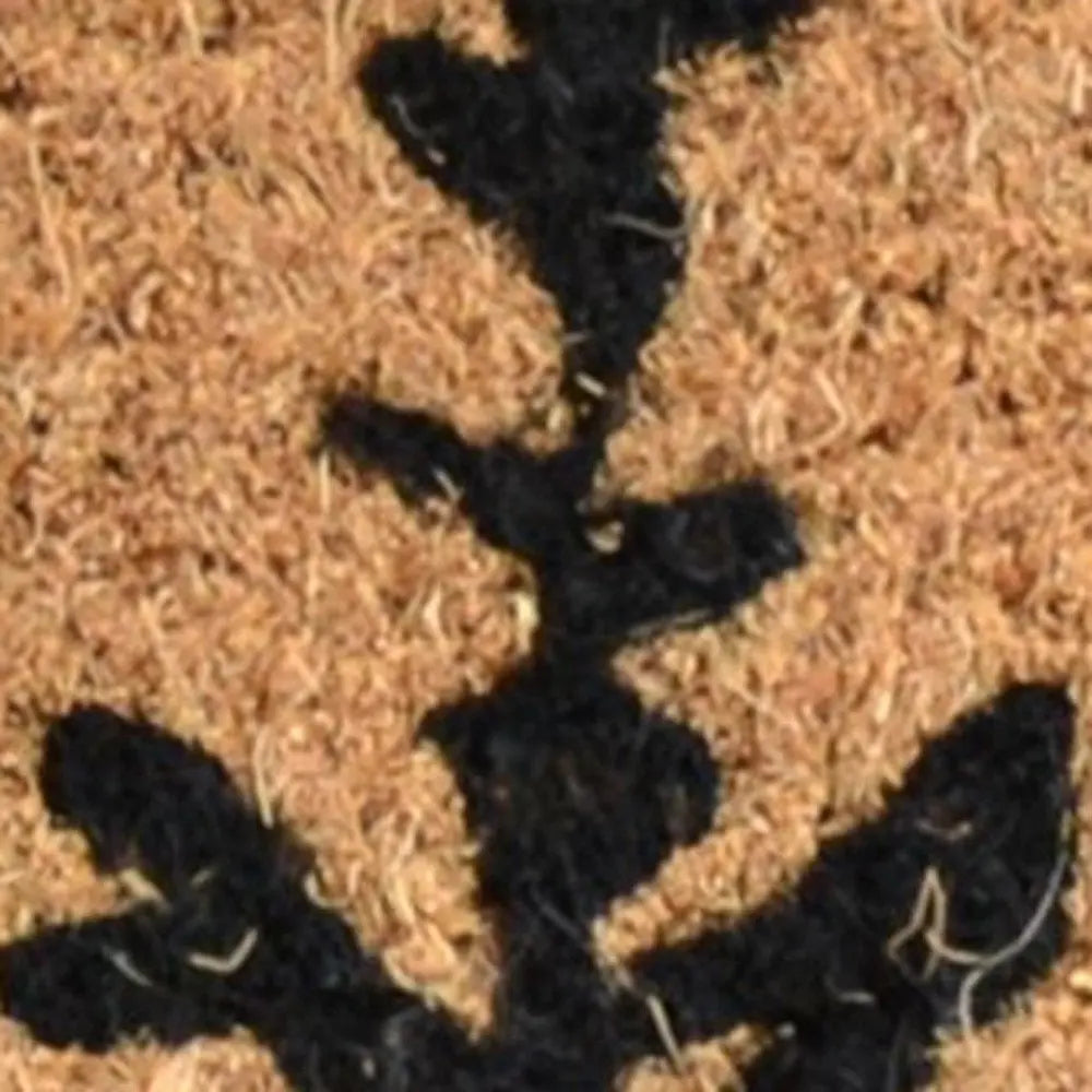 18" X 30" Brown and Black Coir Bear Outdoor Fall Door Mat - NOBLE HOME INTERIORS