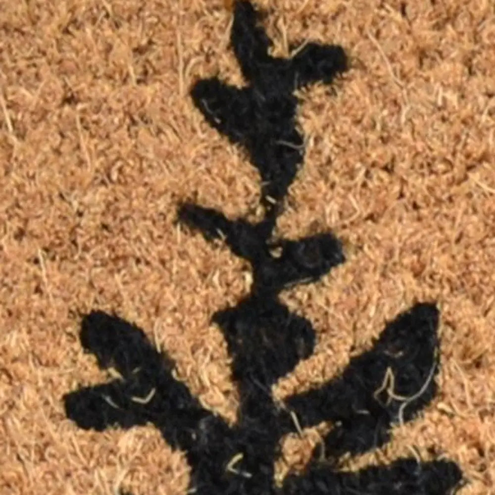 18" X 30" Brown and Black Coir Bear Outdoor Fall Door Mat - NOBLE HOME INTERIORS