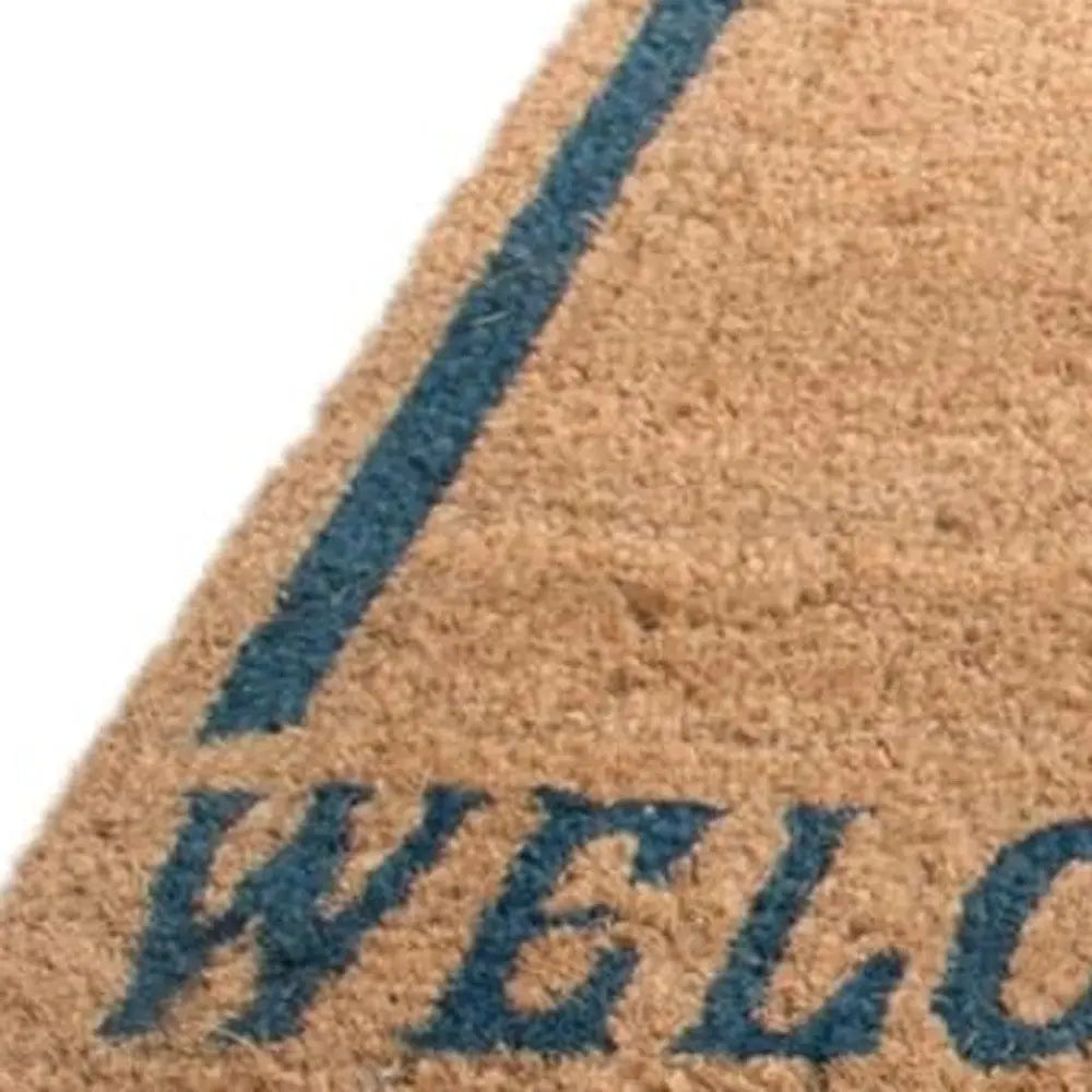 18" X 30" Brown and Black Coir Swordfish Welcome Outdoor Door Mat - NOBLE HOME INTERIORS