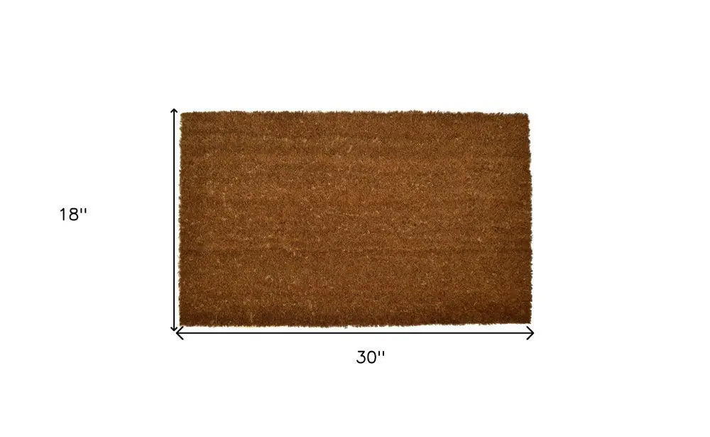 18" X 30" Brown Coir Outdoor Door Mat - NOBLE HOME INTERIORS