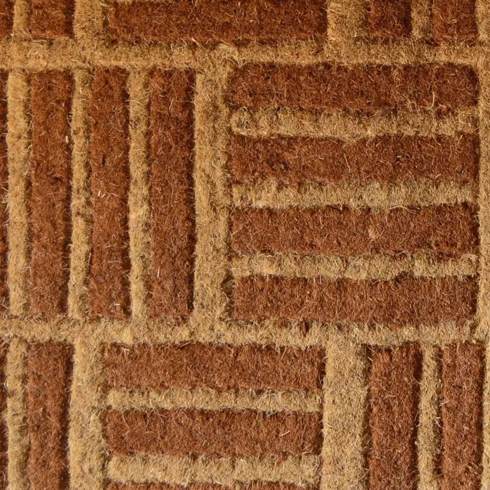 18" X 30" Brown Coir Outdoor Door Mat - NOBLE HOME INTERIORS