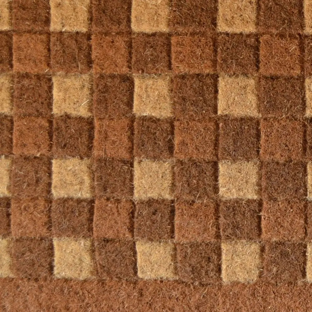 18" X 30" Brown Coir Outdoor Door Mat - NOBLE HOME INTERIORS