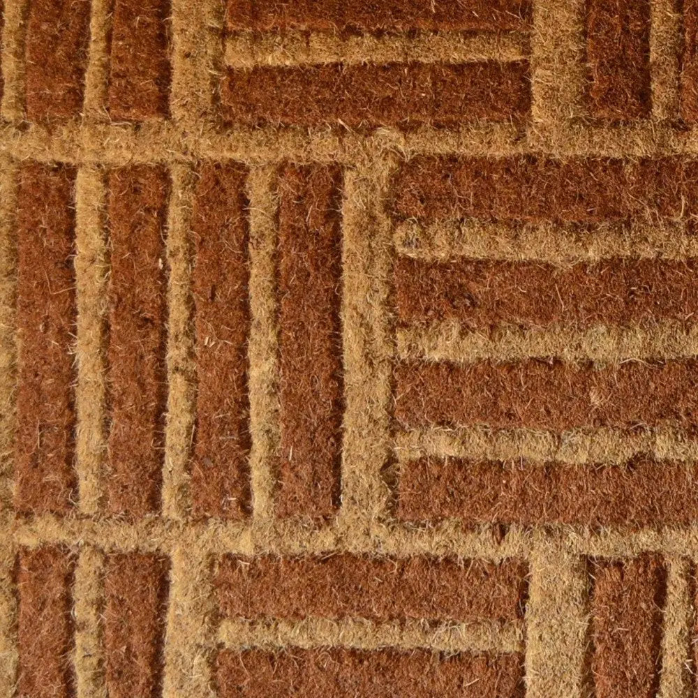 18" X 30" Brown Coir Outdoor Door Mat - NOBLE HOME INTERIORS
