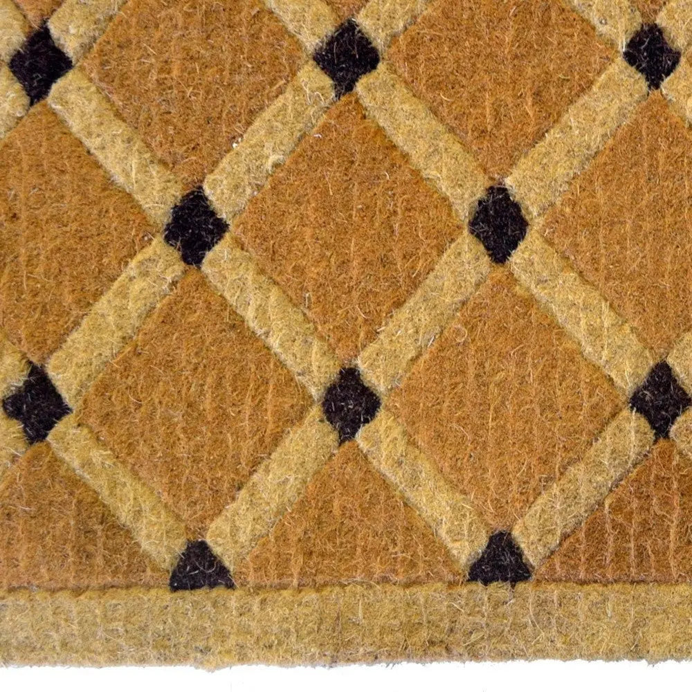 18" X 30" Brown Coir Outdoor Door Mat - NOBLE HOME INTERIORS